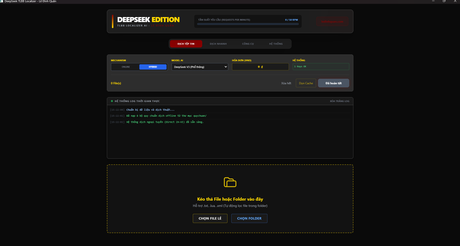 [Miễn phí] Tool dịch cho game Thiên Long Bát Bộ – Phiên bản v1.7 – 2026